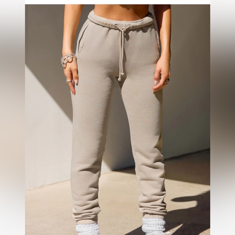 Joah Brown empire joggers in sand French Terry